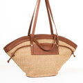 Cairo Raffia Tote — Brown