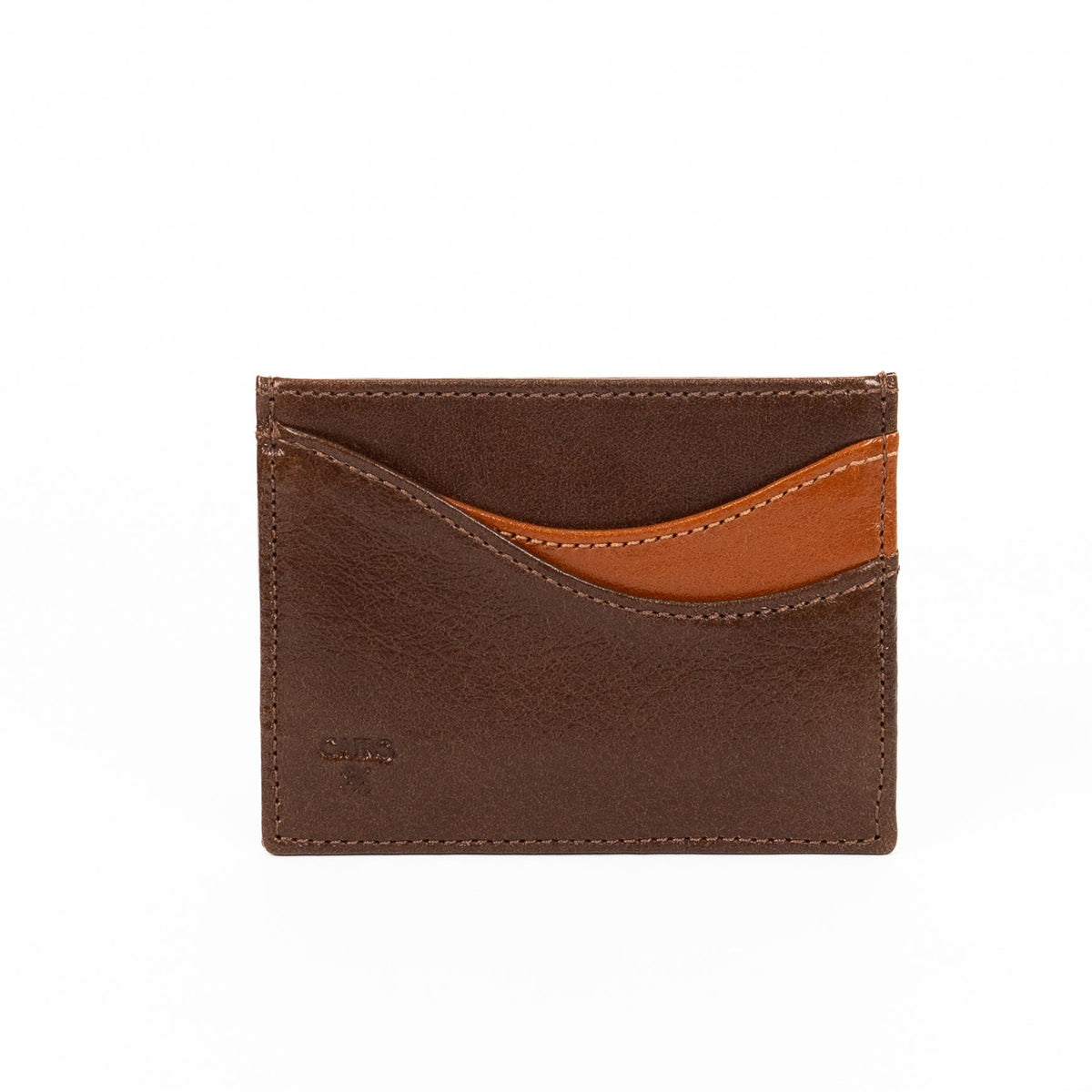 Arc Cardholder — Dark Brown & Tan - Cairo 86
